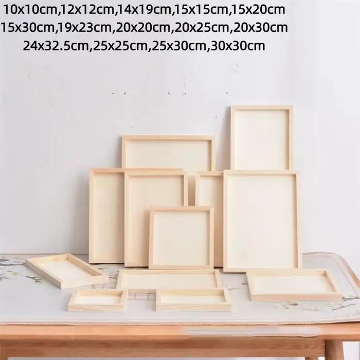 Cadre en bois vierge pour artisanat