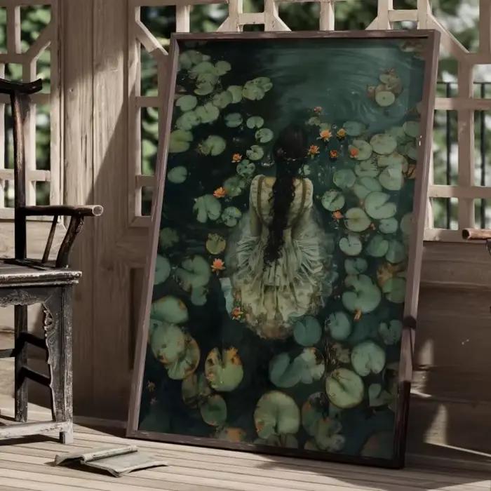 Ophelia Dark Academia Print The Lake Poster