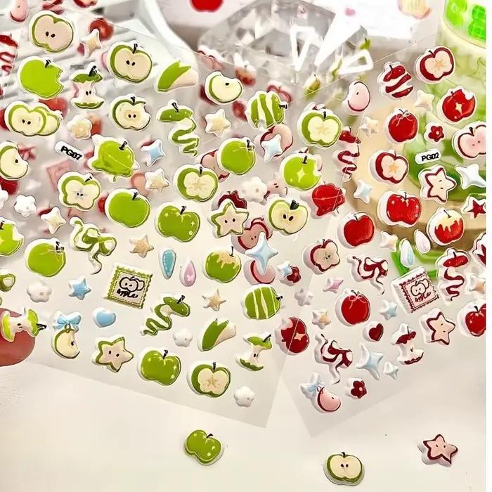 Autocollant bulle de pomme de rêve rétro doux