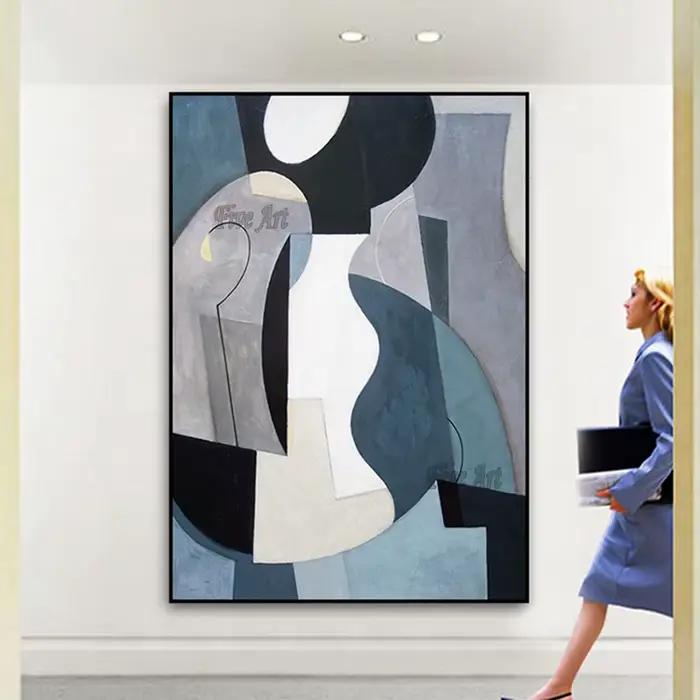 Peinture à l'huile sur toile faite à la main, art mural, personnalisé à l'huile, art abstrait, décoration de la maison, gérer sans cadre, 100%