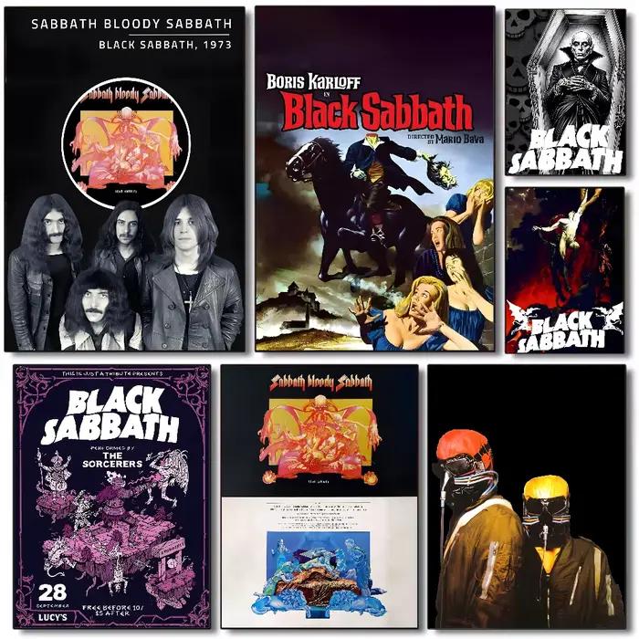Affiche noire s-sabbath Band Anmie