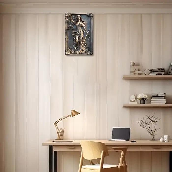 Plaque Murale Vintage en Aluminium