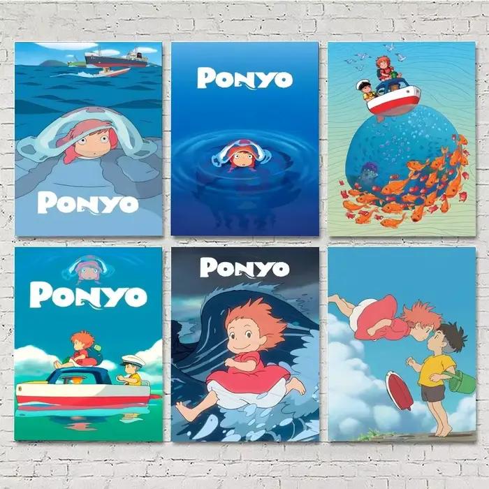 Affiches classiques de dessins animés P-Ponyo