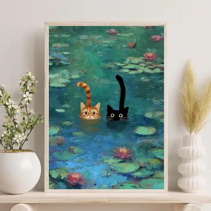 Impression d'art inspirée de Monet