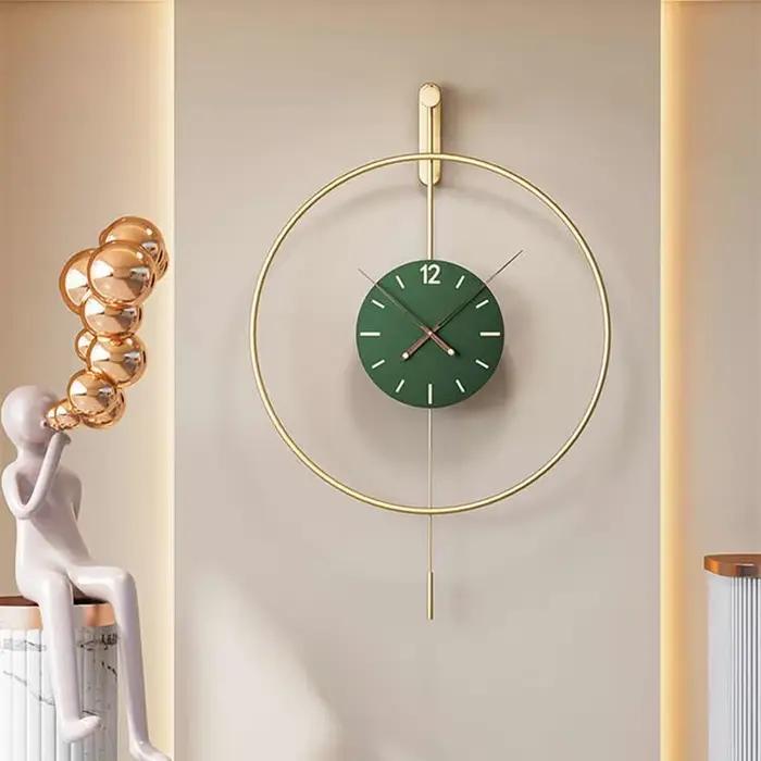Grande horloge murale nordique pour salon bureau décoration