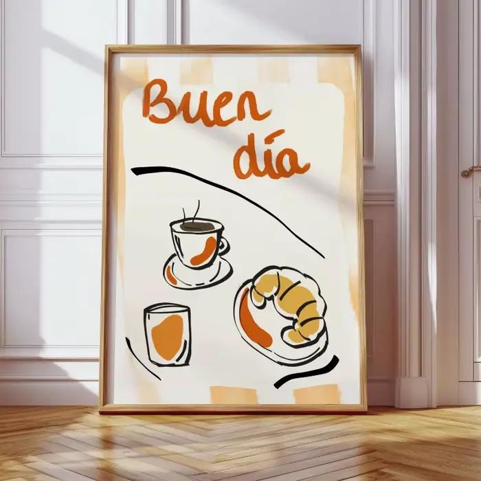 Affiches et impressions tendance de café latte et d'espresso pour la cuisine