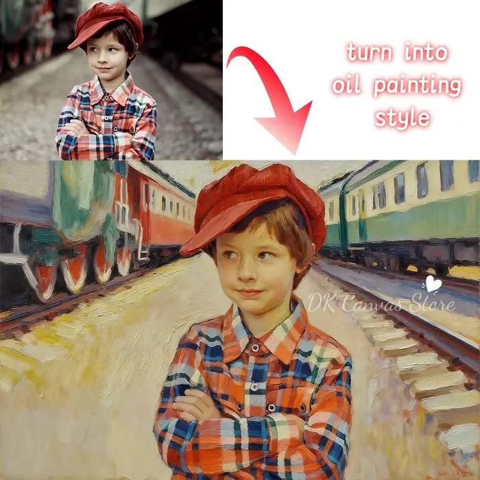 Peinture à l'huile personnalisée