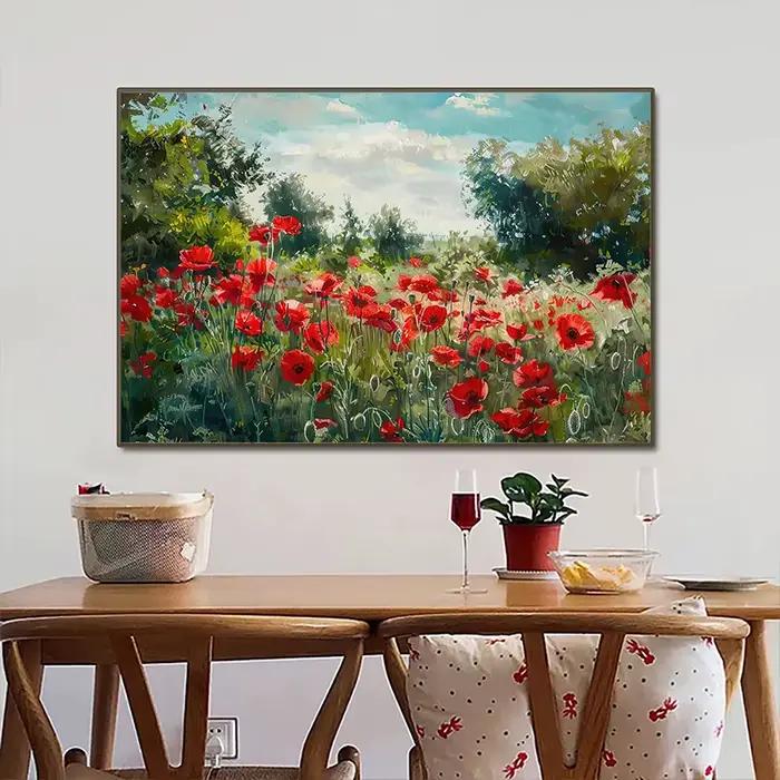 Printemps académie vent plante fleurs marguerites tulipe papillon abeilles rétro affiche impressions toile peintures mur Art photos décor à la maison