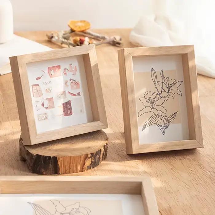Cadre Photo en bois, boîte d'ombre