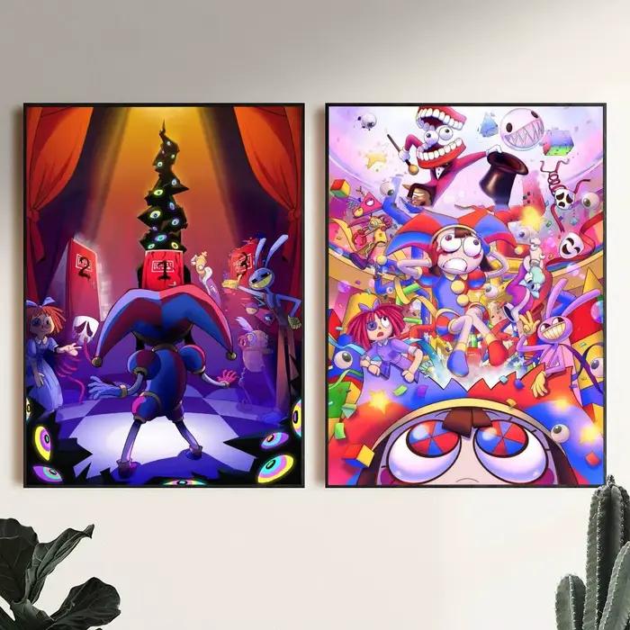 Affiches de dessin animé The Amazing Digital C-Circus, impression HD, décoration murale Vintage pour la maison, la salle d'étude