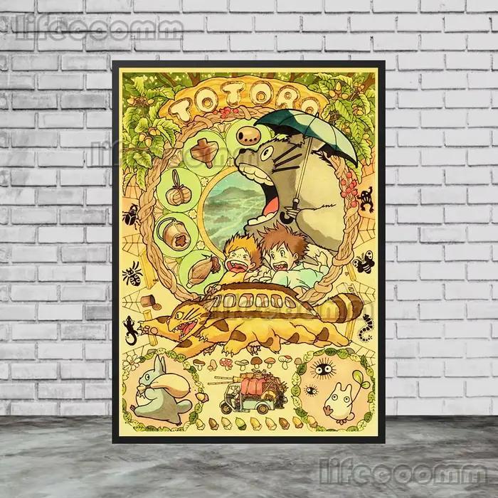 Affiche de dessin animé japonais princesse Kawaii