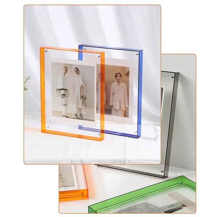 Cadre photo acrylique transparent pour la décoration intérieure