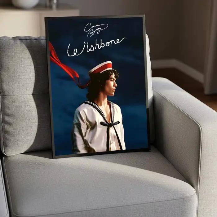 Affiche murale moderne sur toile avec calligraphie de la chanteuse pop C-Conan Gray