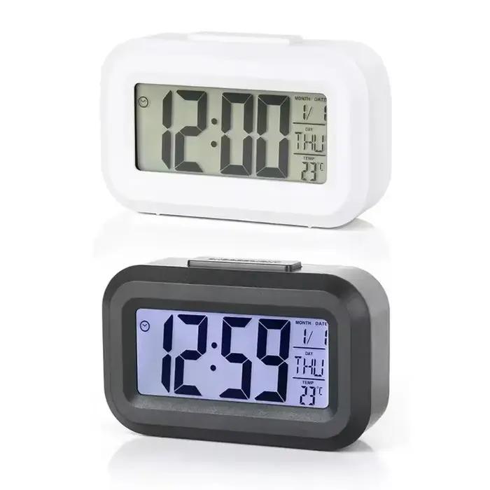 Réveil numérique Led rétro-éclairage données temps calendrier bureau multi-fonction électronique chambre décoration