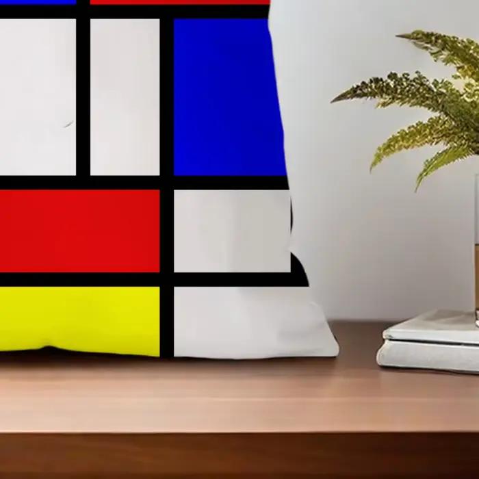 Peinture abstraite Piet Mondrian Art Simple pour chambre voiture café