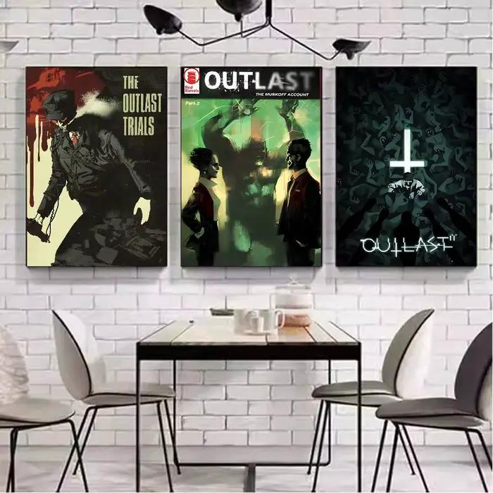 Affiche d'art de jeu d'horreur classique