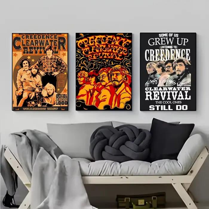 Affiche de la légendaire groupe de rock américain C-Creedence Clearwater Revival