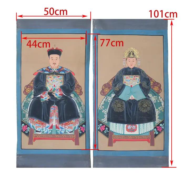 Peinture d'ancêtre peinte à la main sur tissu de toile