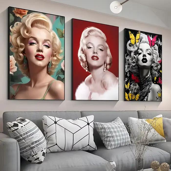 Affiche Imprimée Marilyn Monroe en Papier