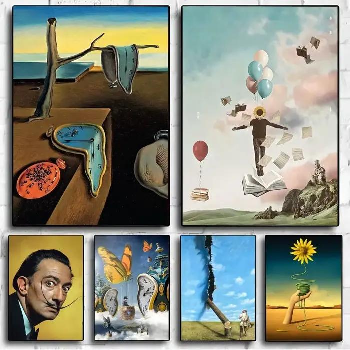 Affiches abstraites de surréalisme de Salvador Dali