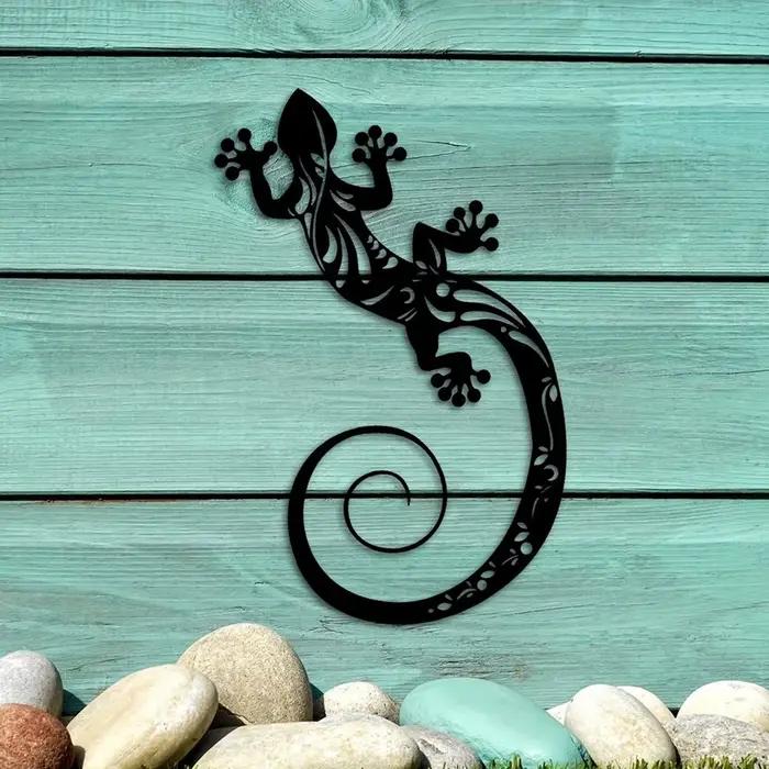 Décorations Gecko en métal