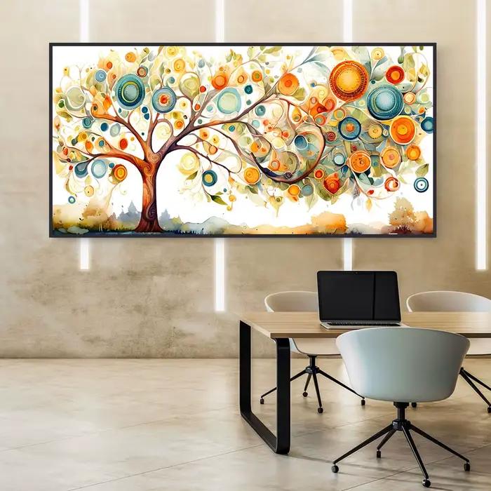 Affiche de paysage d'arbre de vie moderne