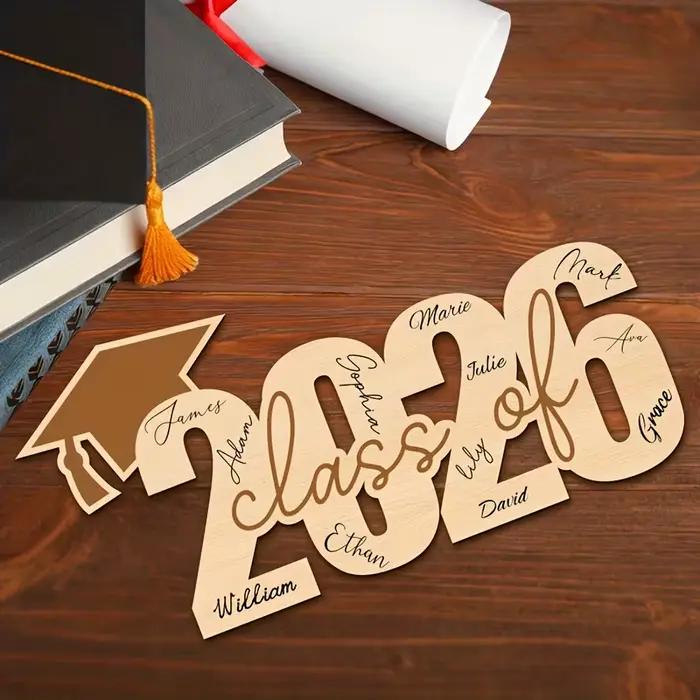 Tableau d'affichage en bois en forme de classe 2026 2026