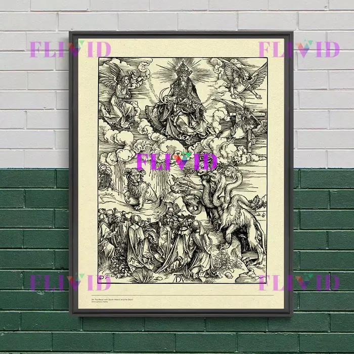 Peinture sur toile d'art mural vintage