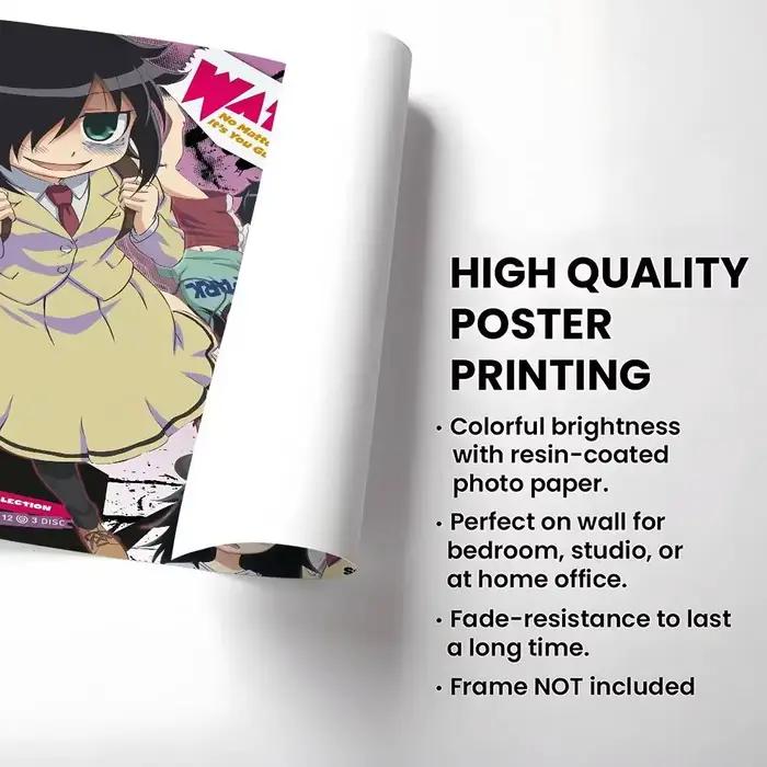 Affiche autocollante Anime w-watamote kuroki Tomoko