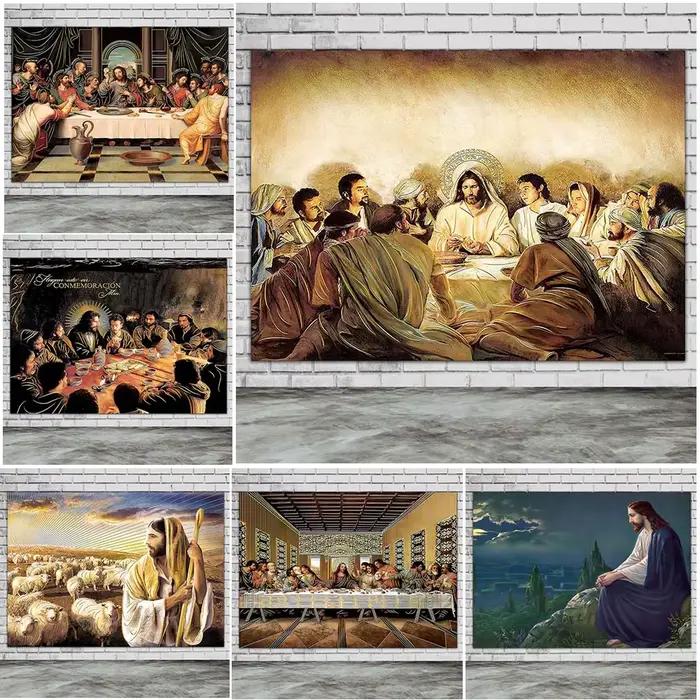 Toile d'Art Mural de la Dernière Cène de Jésus Christ