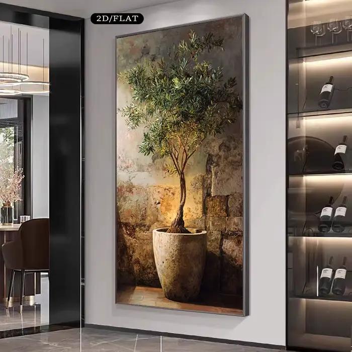Peinture sur toile d'olivier extra large - Art