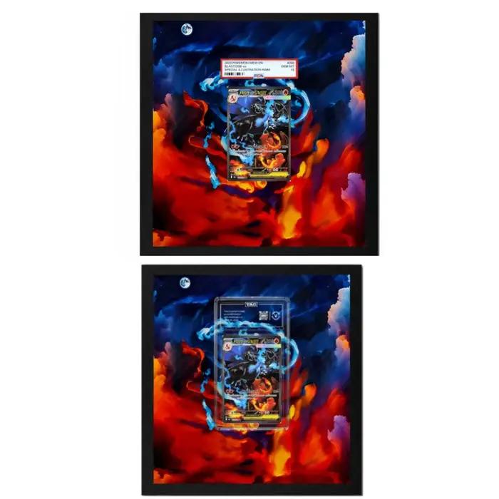 Cadre d'affichage magnétique Mega Charizard pour cartes TCG PSA TAG