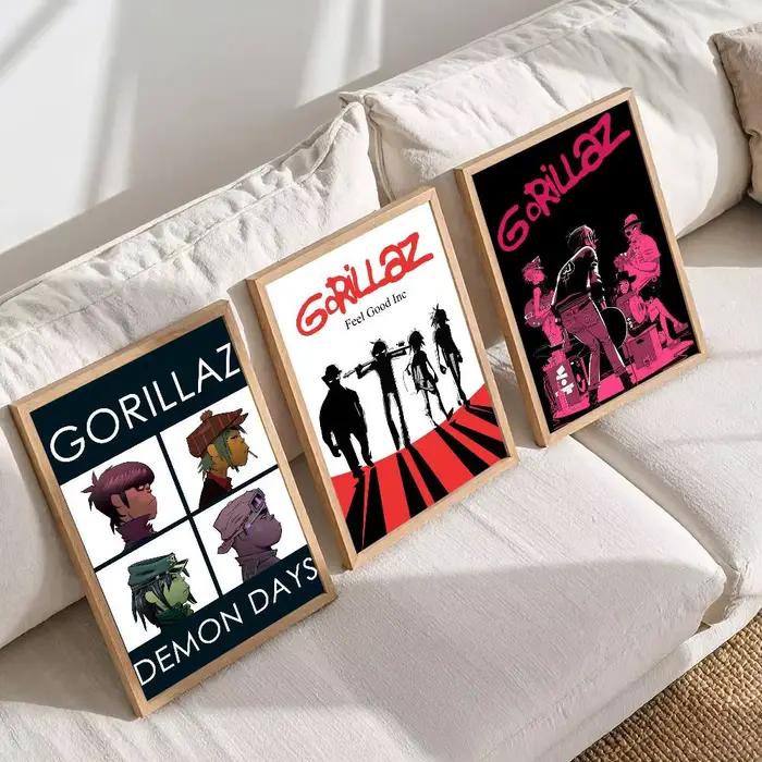 Affiche murale de groupe de Rock Gorillaz