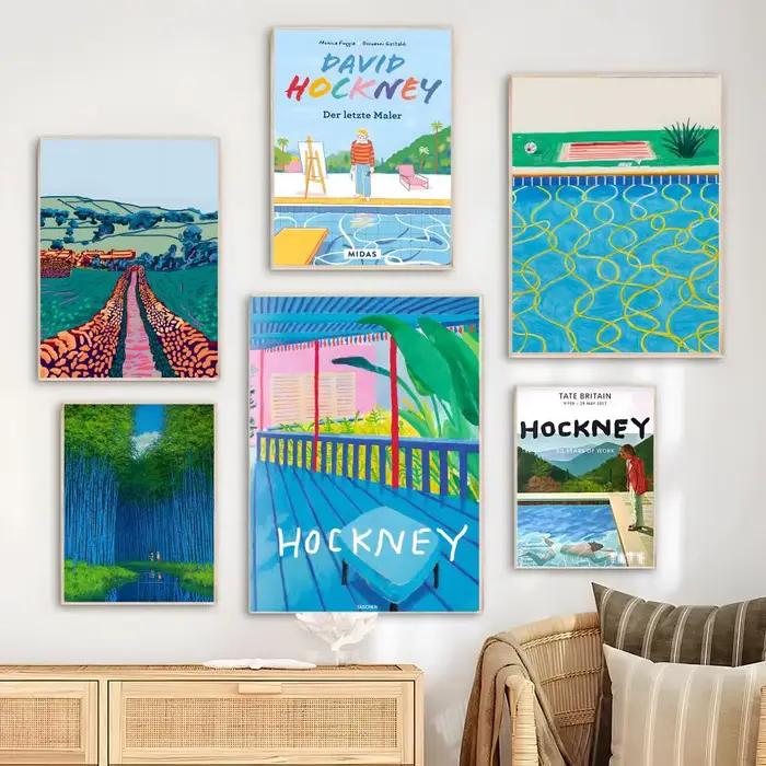 Affiche d'artiste D-david Hockney sans cadre