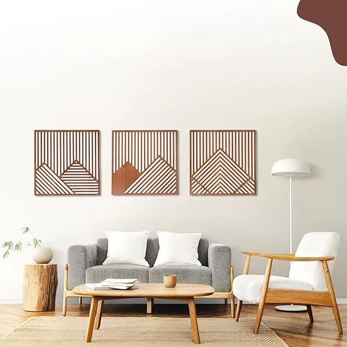 Décoration murale moderne en bois