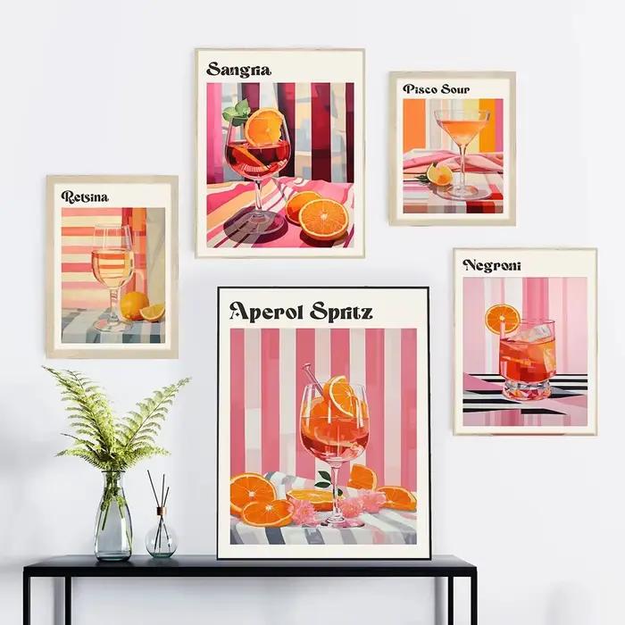 Affiches et imprimés de jus de fruits de dessin animé