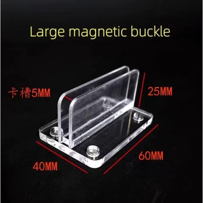 Clip magnétique en acrylique pour affiche de bureau