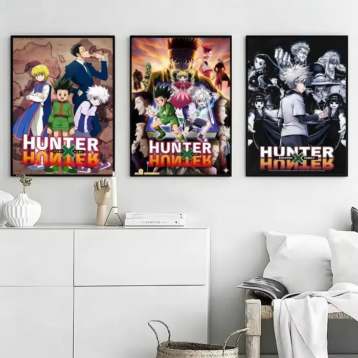 Affiche Anime Hunter X Hunter, autocollants haute définition, adaptés à la chambre à coucher, au salon, à la décoration de la maison