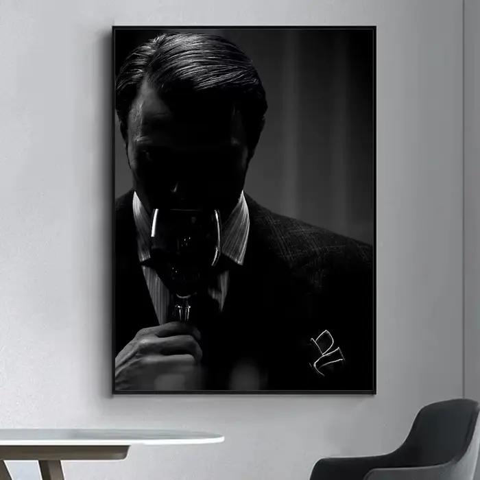 Hannibal – affiche de série TV, autocollant mural fantaisie pour salon, Bar, peinture décorative Vintage