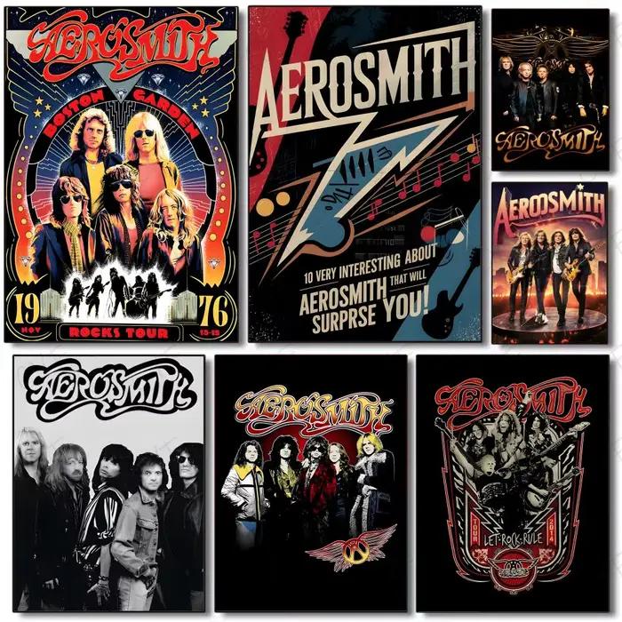 Affiche de groupe de rock A-Aerosmith