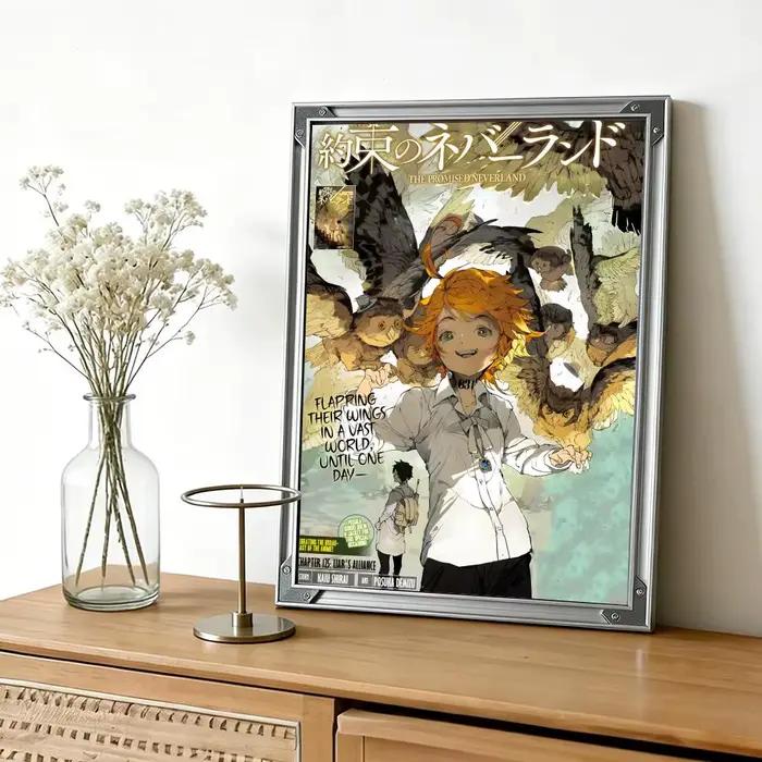 Affiche artistique et élégante de l'anime T-The P-Promised N-Neverland