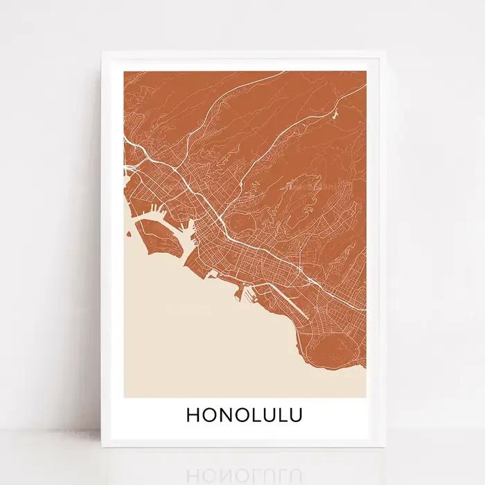 Affiche de carte de CincinnSau