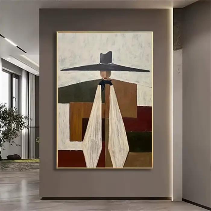 Peintures de figures abstraites faites à la main