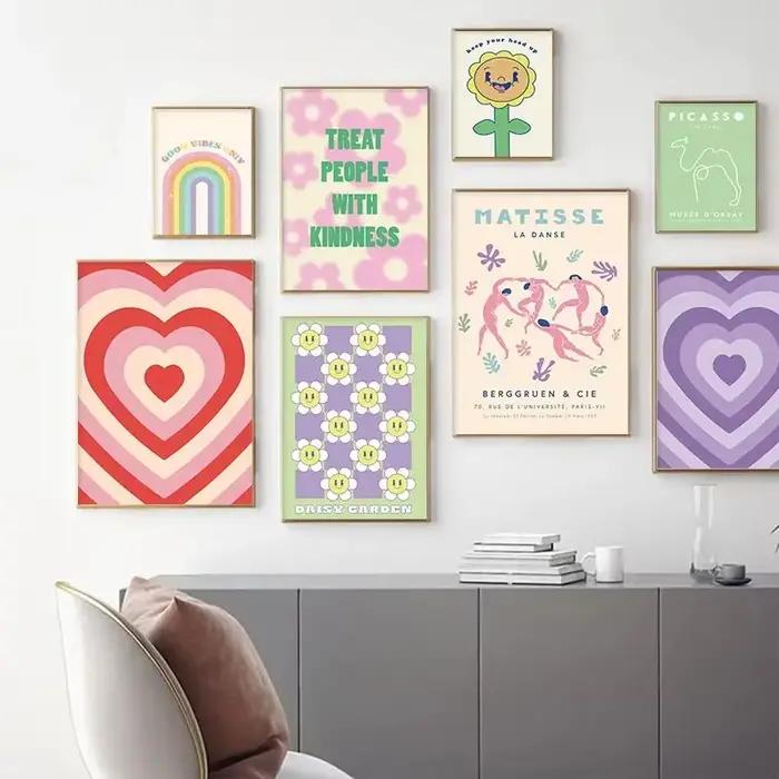 Affiches de peinture sur toile imprimées