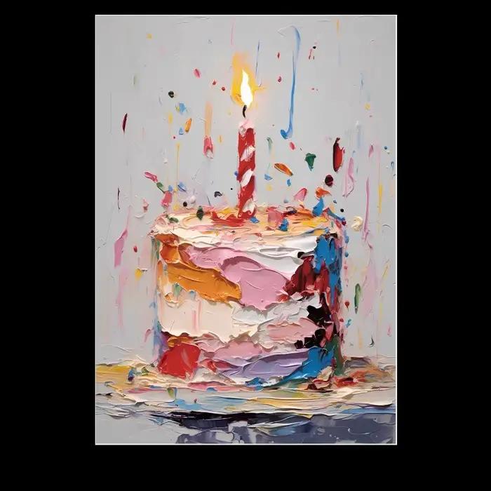 Peinture à l'huile colorée