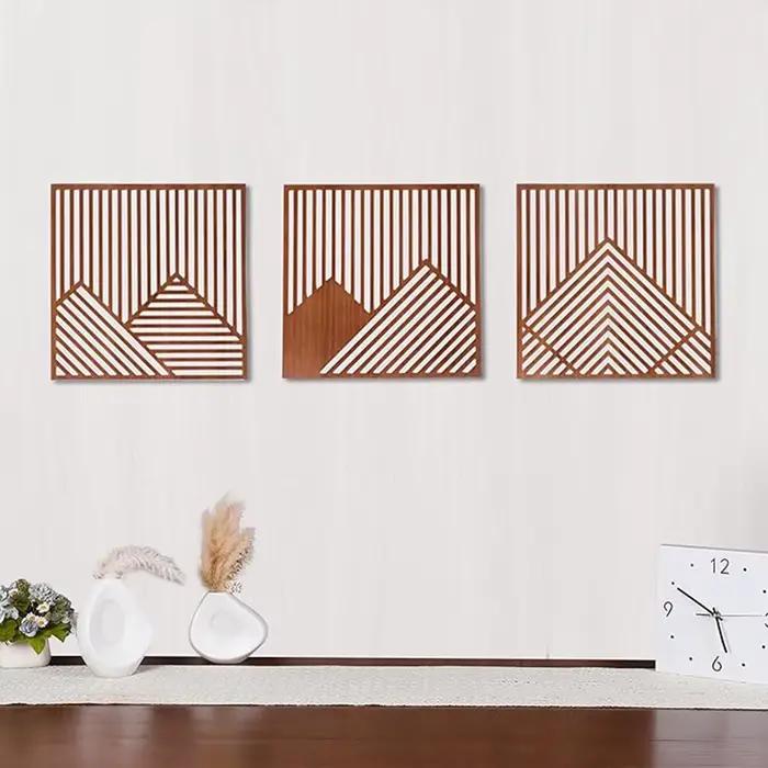 Décoration murale moderne en bois