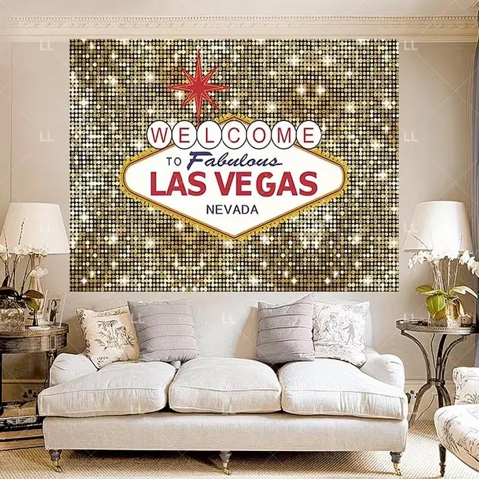 Décoration de fond d'entrée de casino de Las Vegas