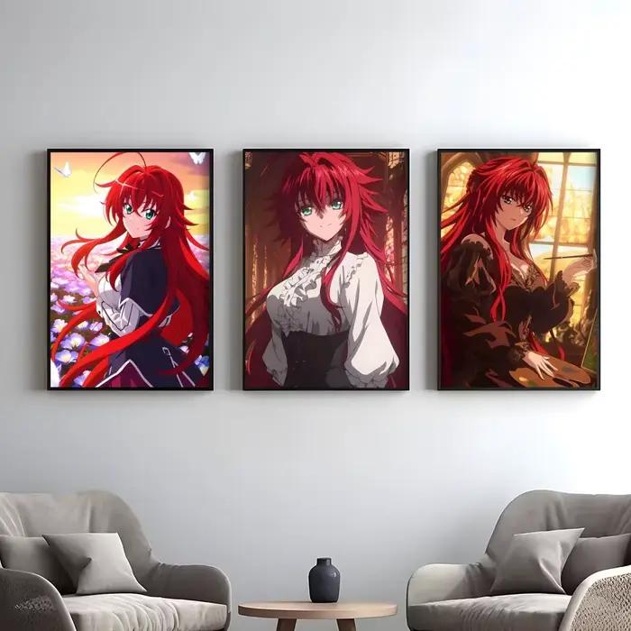 Rias Gremory h-haute école DxD affiche toile mur Art impression pour salon chambre murale sans cadre décor à la maison cadeau décoration