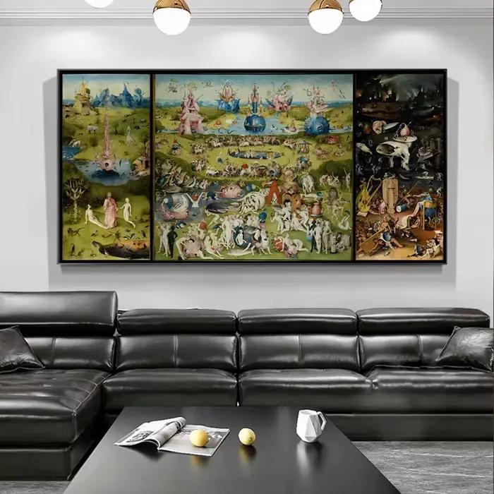 Hieronymus Bosch-Affiche de Peinture sur Toile
