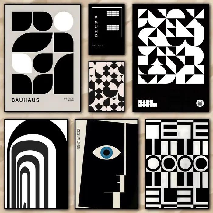 Peinture moderne de Style noir et blanc